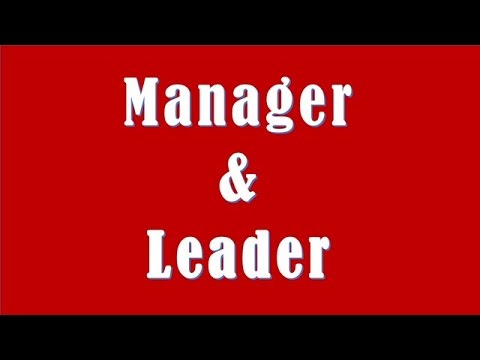 What's the difference between a manager and a leader?